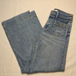 Women’s Ryegrass denim blue jeans wide leg size‎ 2